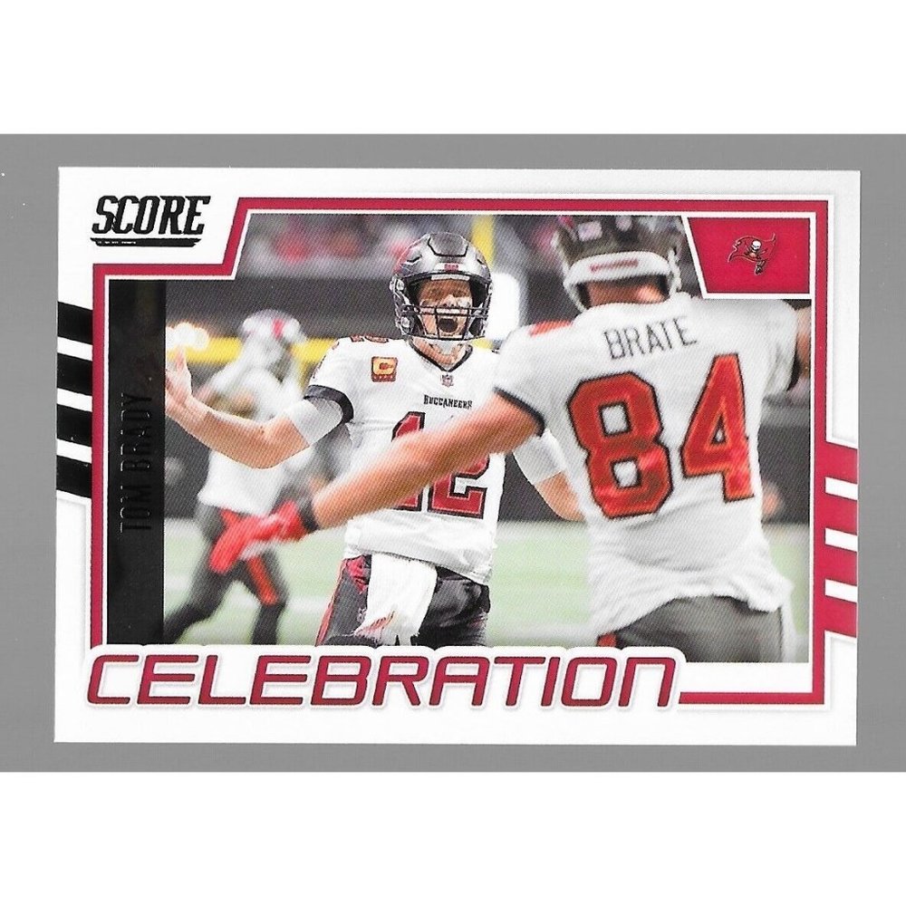 2022 Panini Score TOM BRADY Celebration Insert #C-TB Tampa Bay Buccaneers NFL